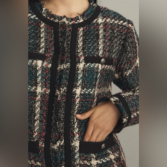 Anthropologie Tweed Jacket Large NWT - Picture 2 of 14